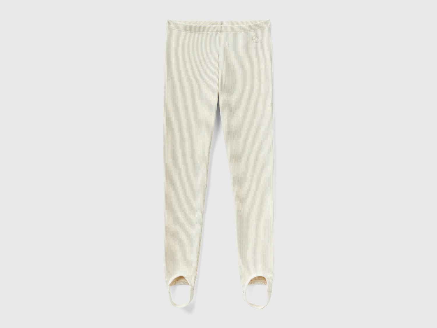 Caldi leggings a costine da bambina beige | Benetton Outlet