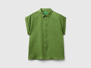 Camicia boxy fit in puro lino