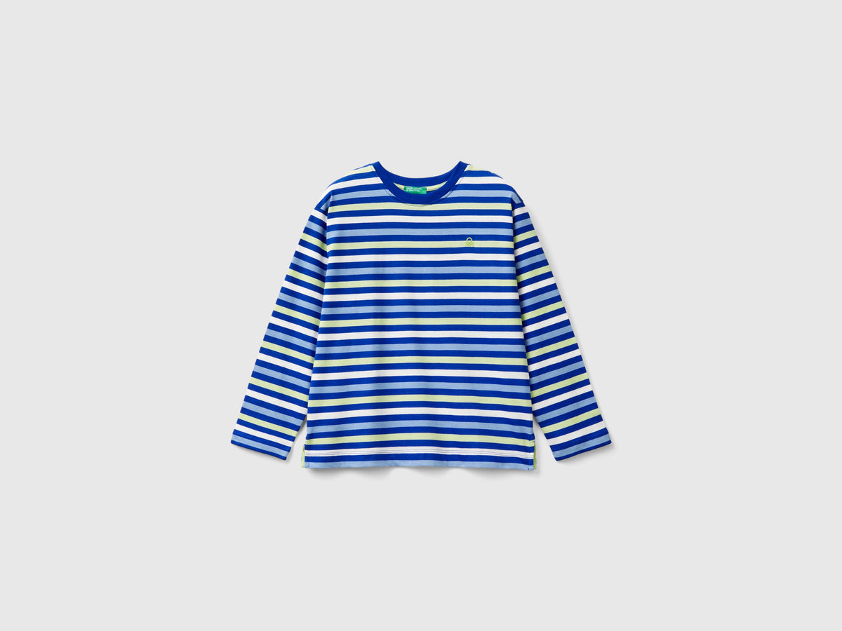 T-shirt a righe 100% cotone