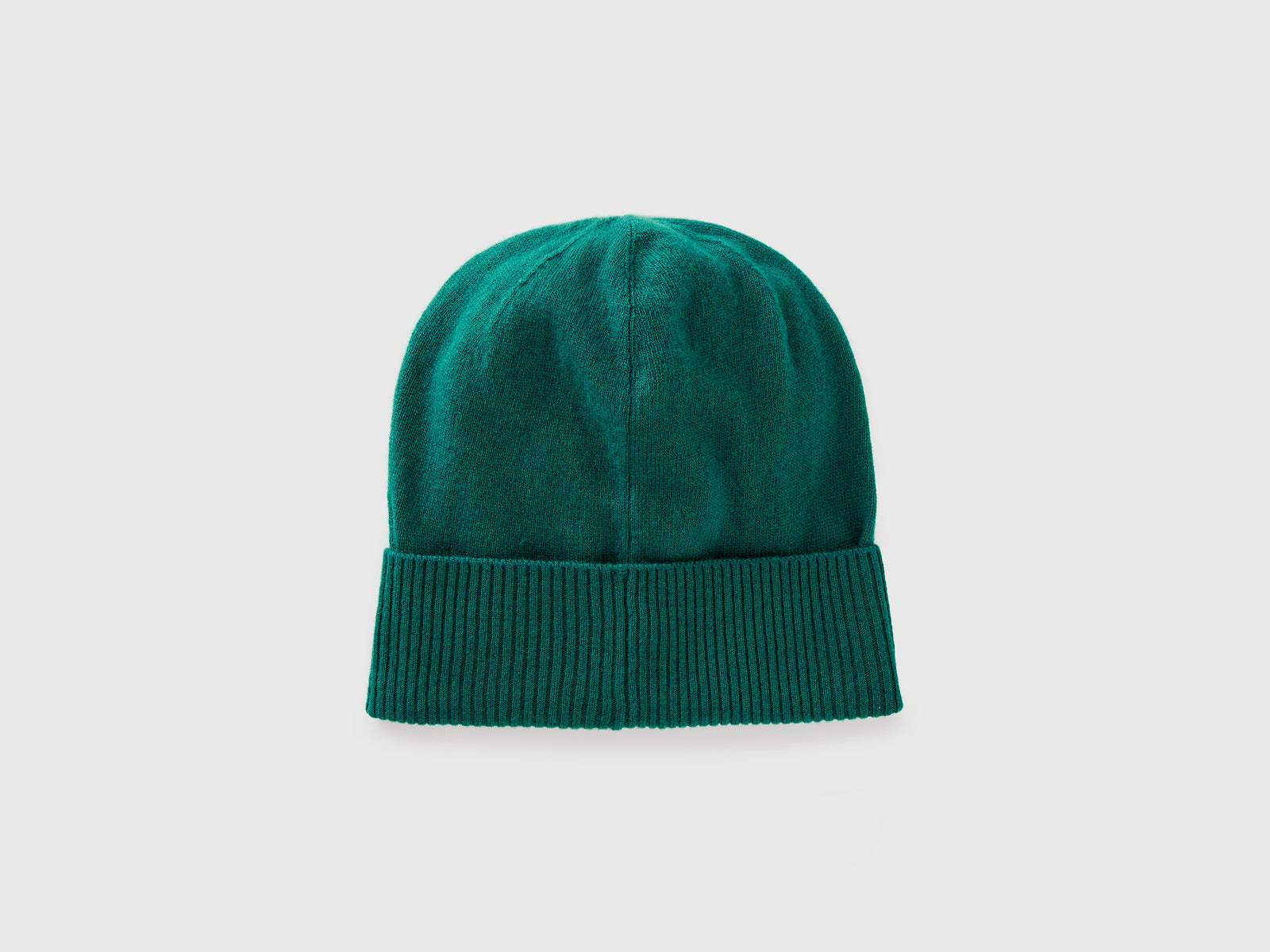 Cappello in pura lana Merino da donna verde scuro 2 | Benetton Outlet