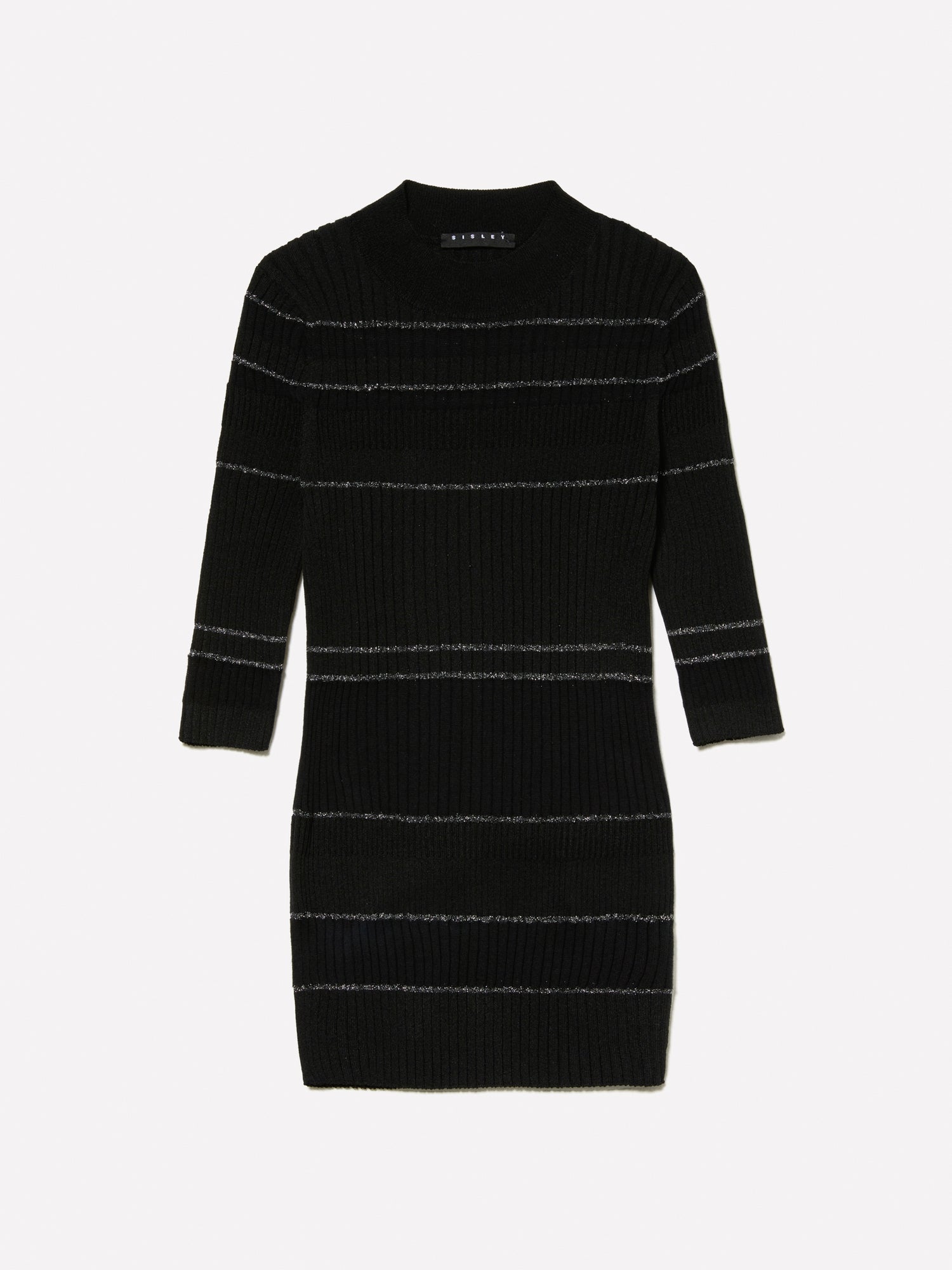 Maglia slim fit a righeo scuro e da donna nero | Sisley Outlet