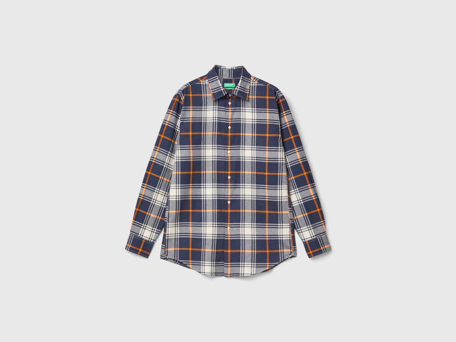 Camicia di flanella a quadri da uomo multi-color | Benetton Outlet