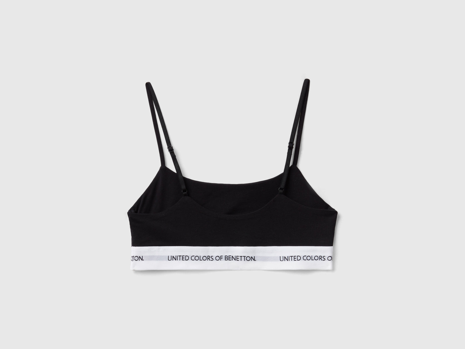 Reggiseno a top in cotone bio da donna nero 2 | Benetton Outlet