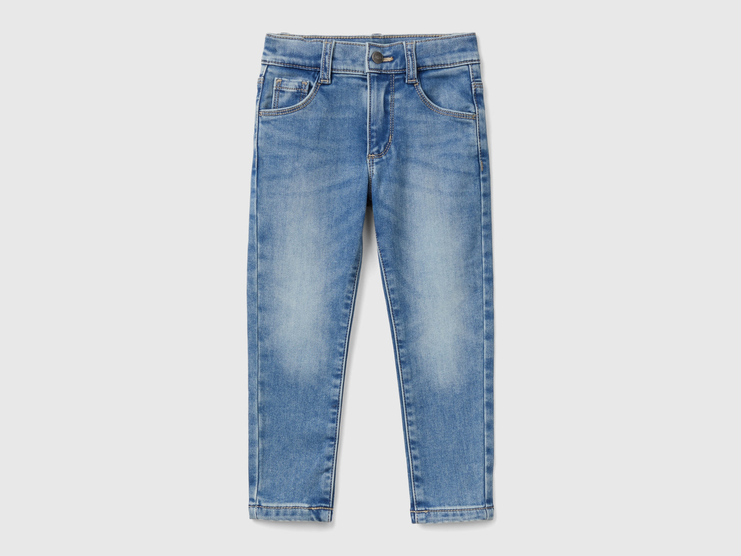 Jeans termici skinny fit da bimba azzurro | Benetton Outlet