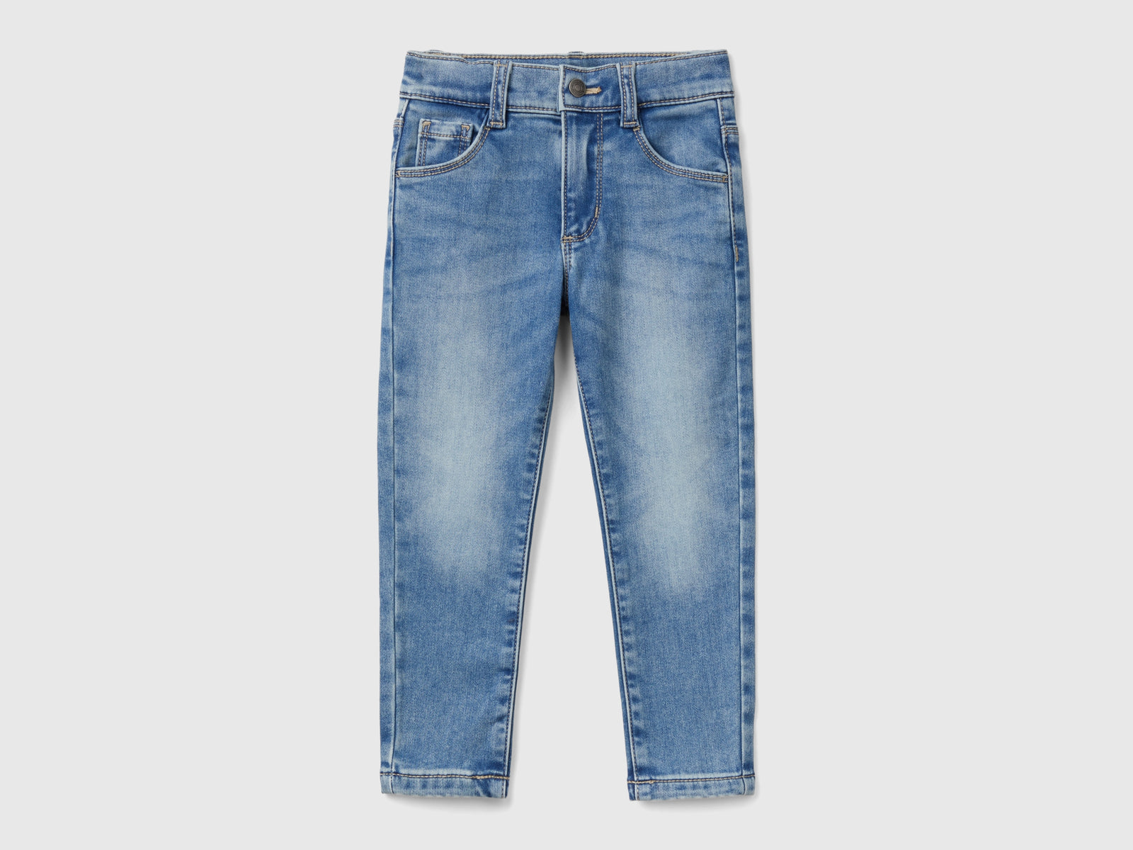 Jeans termici skinny fit da bimba azzurro | Benetton Outlet