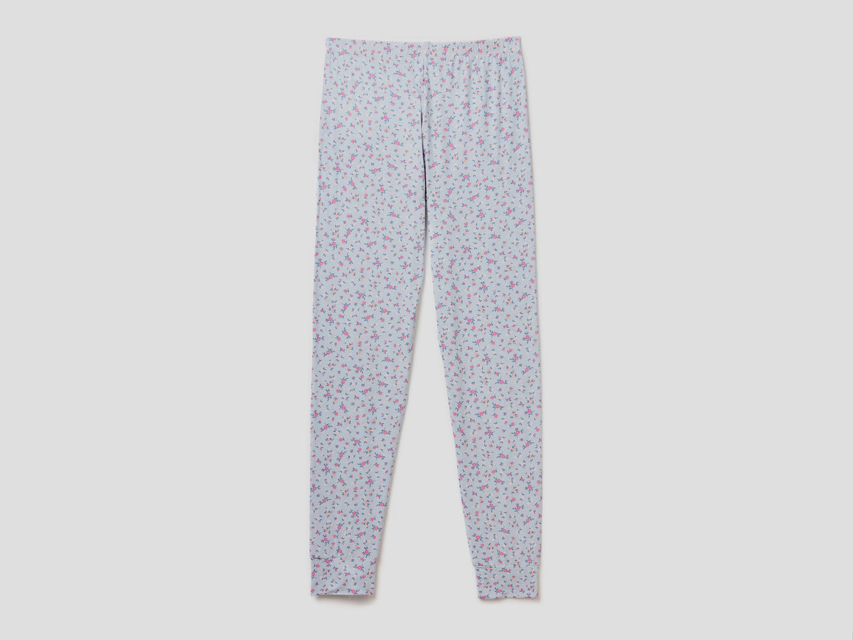 Pantaloni fluidi a fiori