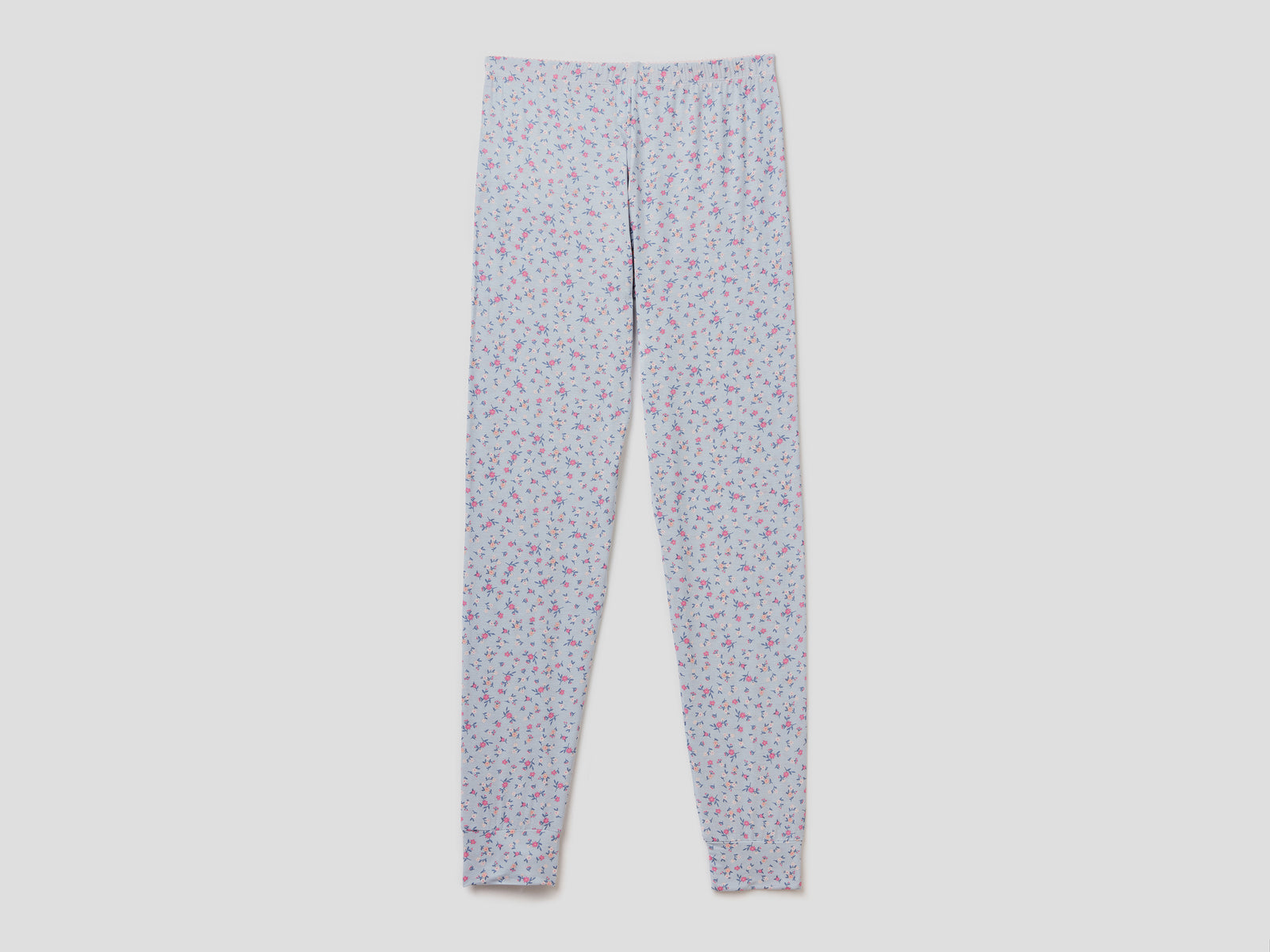 Pantaloni fluidi a fiori da donna grigio chiaro 2 | Benetton Outlet