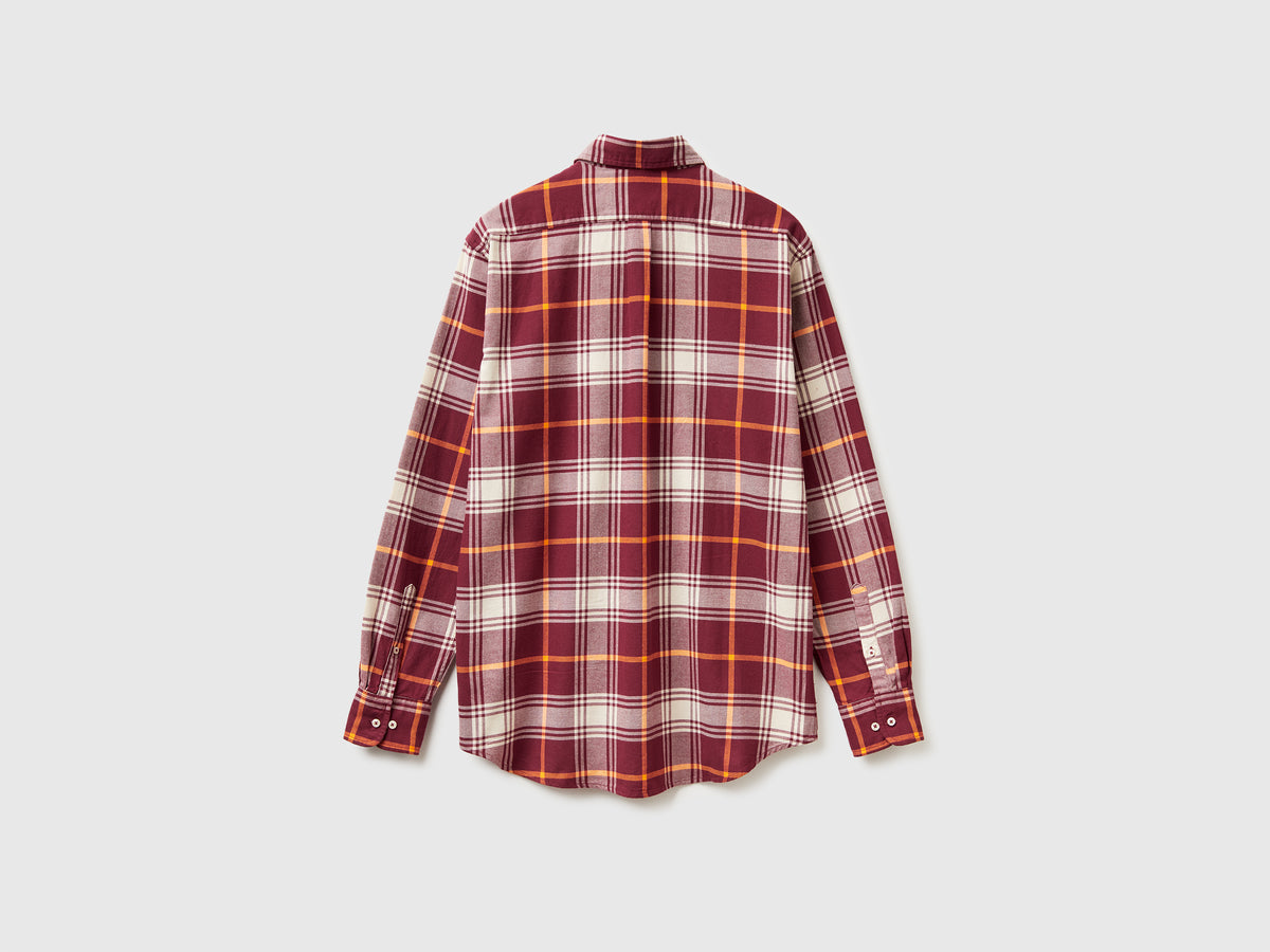 Camicia button down in flanella