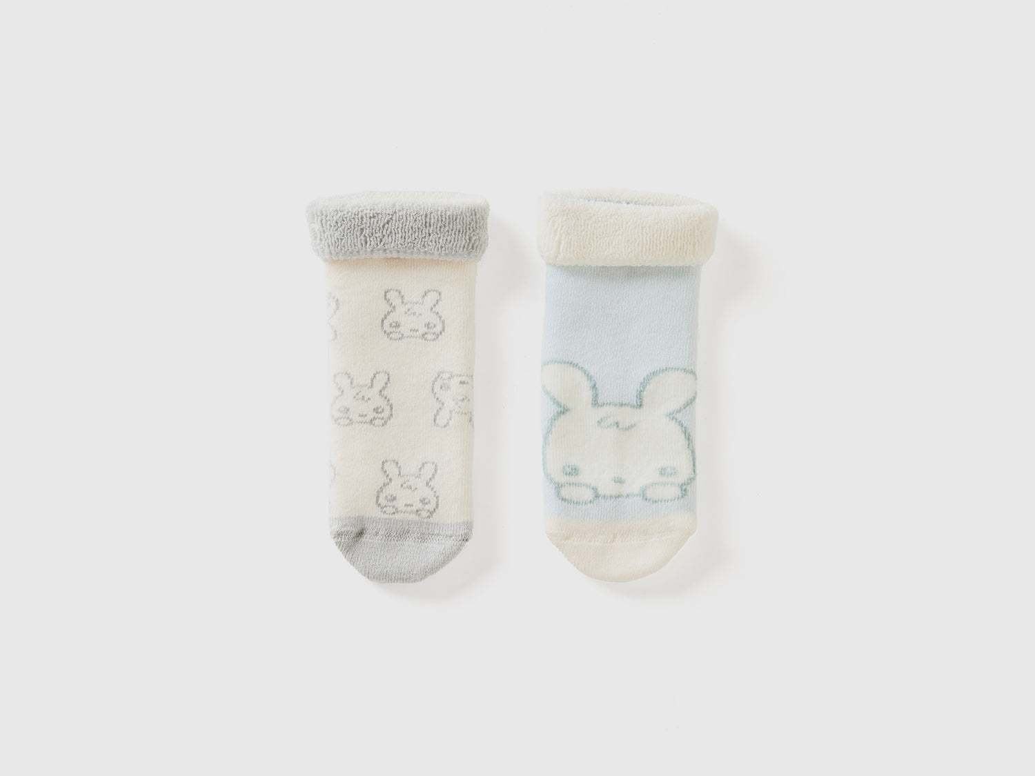 Set calzini antiscivolo con coniglietti da neonato multi-color | Benetton Outlet