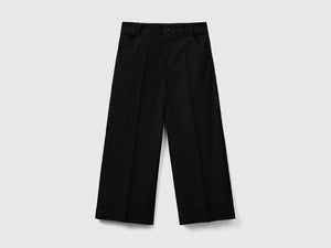 Pantaloni cropped 100% cotone