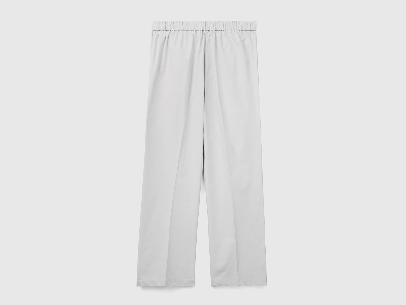 Pantaloni con elastico in vita da donna bianco panna 2 | Benetton Outlet