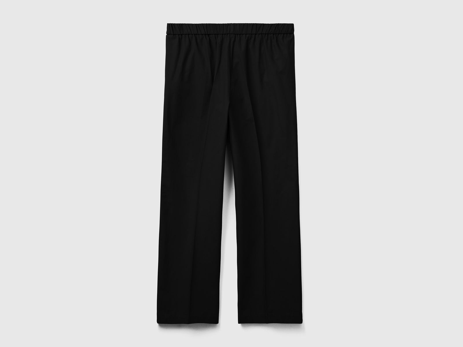 Pantaloni con elastico in vita da donna nero 2 | Benetton Outlet