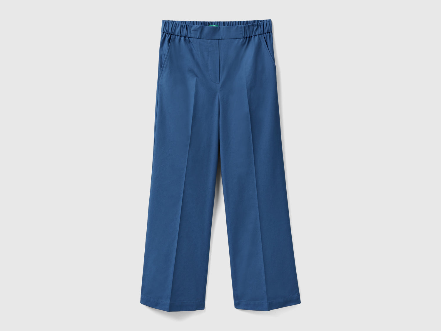 Pantaloni con elastico in vita da donna avio | Benetton Outlet