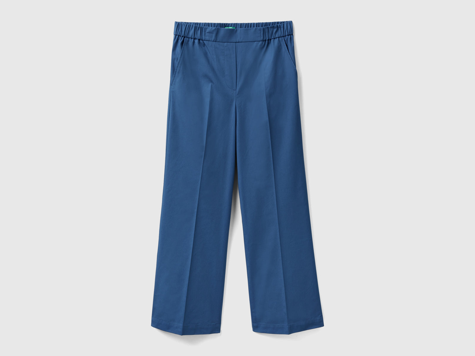 Pantaloni con elastico in vita da donna avio | Benetton Outlet
