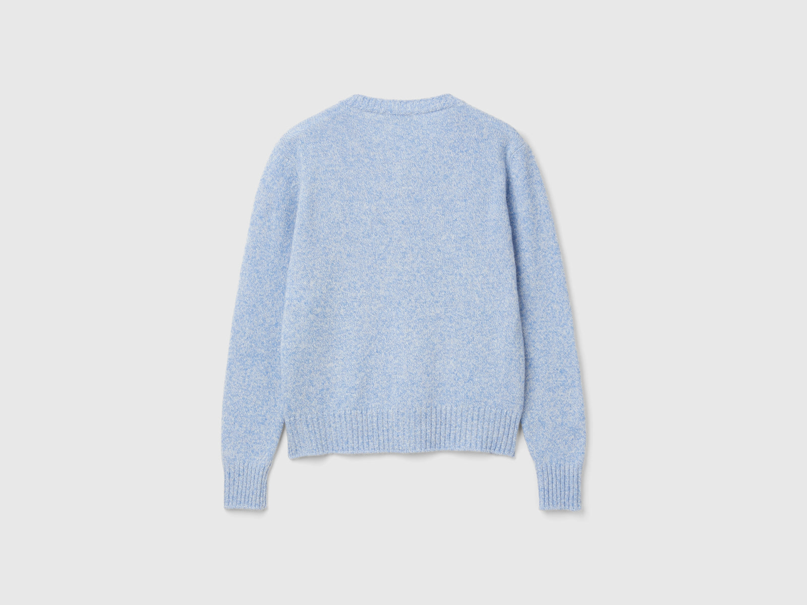 Cardigan in pura lana Shetland da donna azzurro 2 | Benetton Outlet