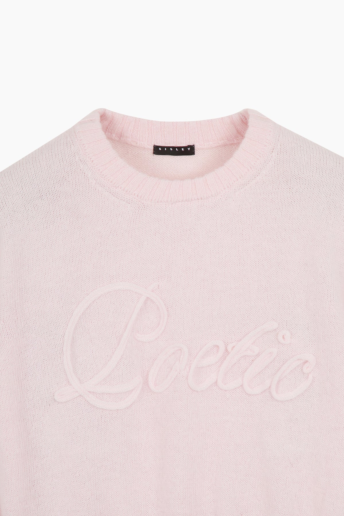 Maglia con intarsio lettering