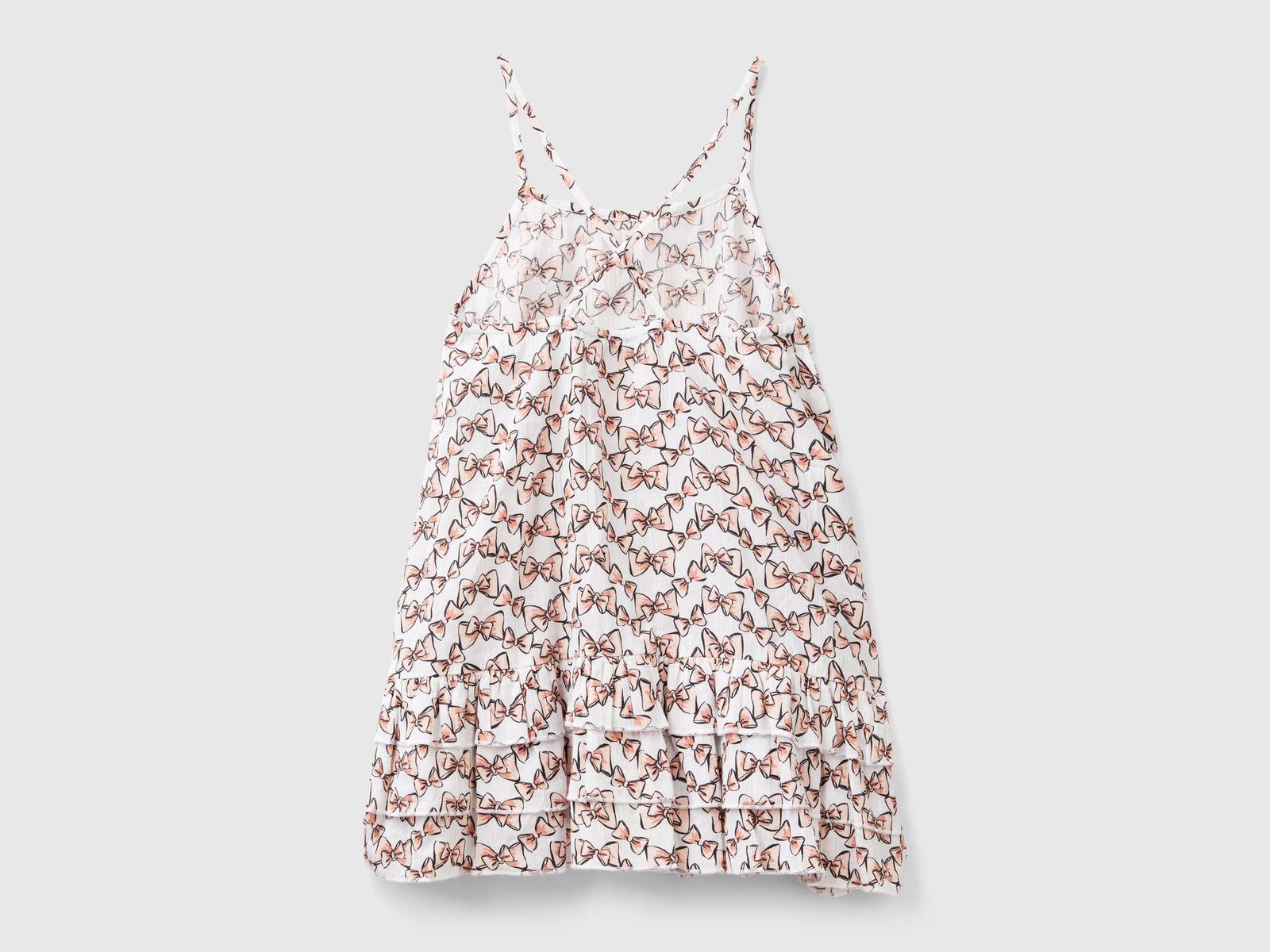 Vestito con stampa fiocchi da bambina multi-color 2 | Benetton Outlet