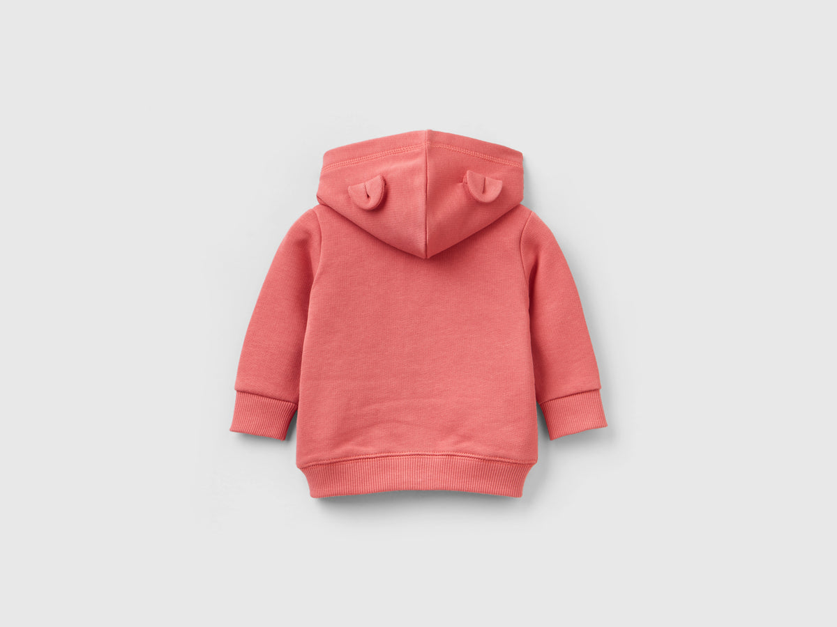 Felpa con cappuccio in cotone bio