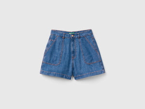 Shorts in chambray