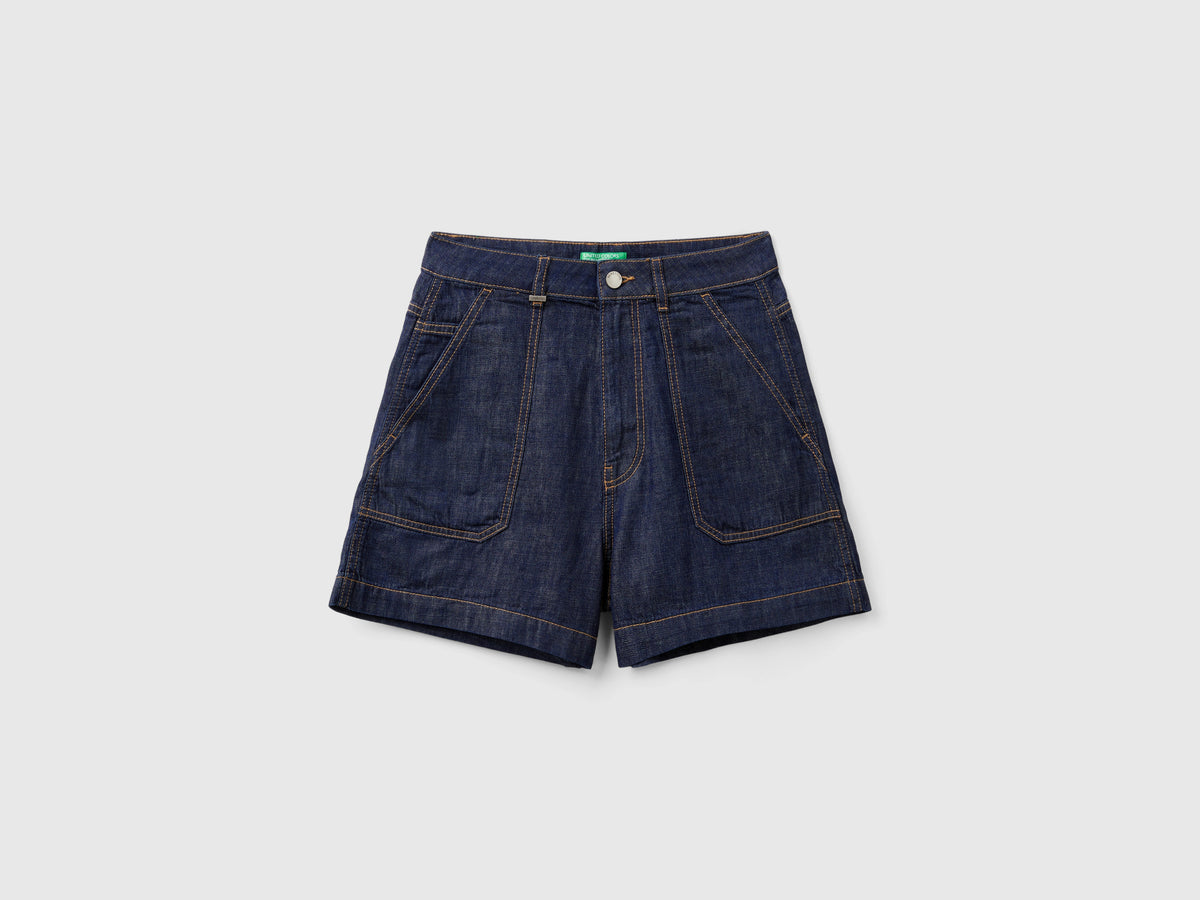 Shorts in chambray