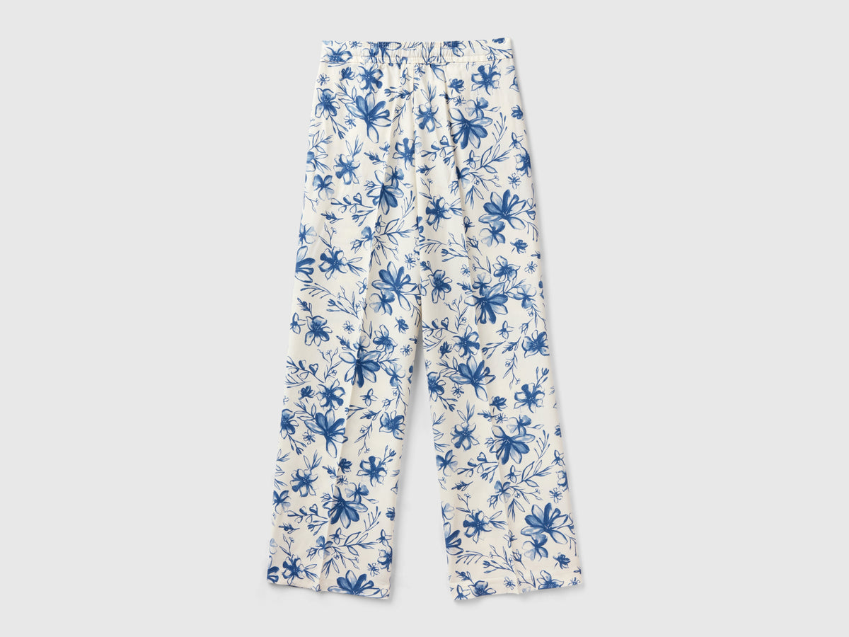 Pantaloni fantasia in viscosa