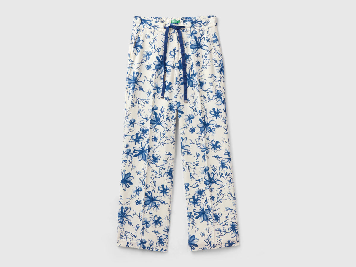 Pantaloni fantasia in viscosa