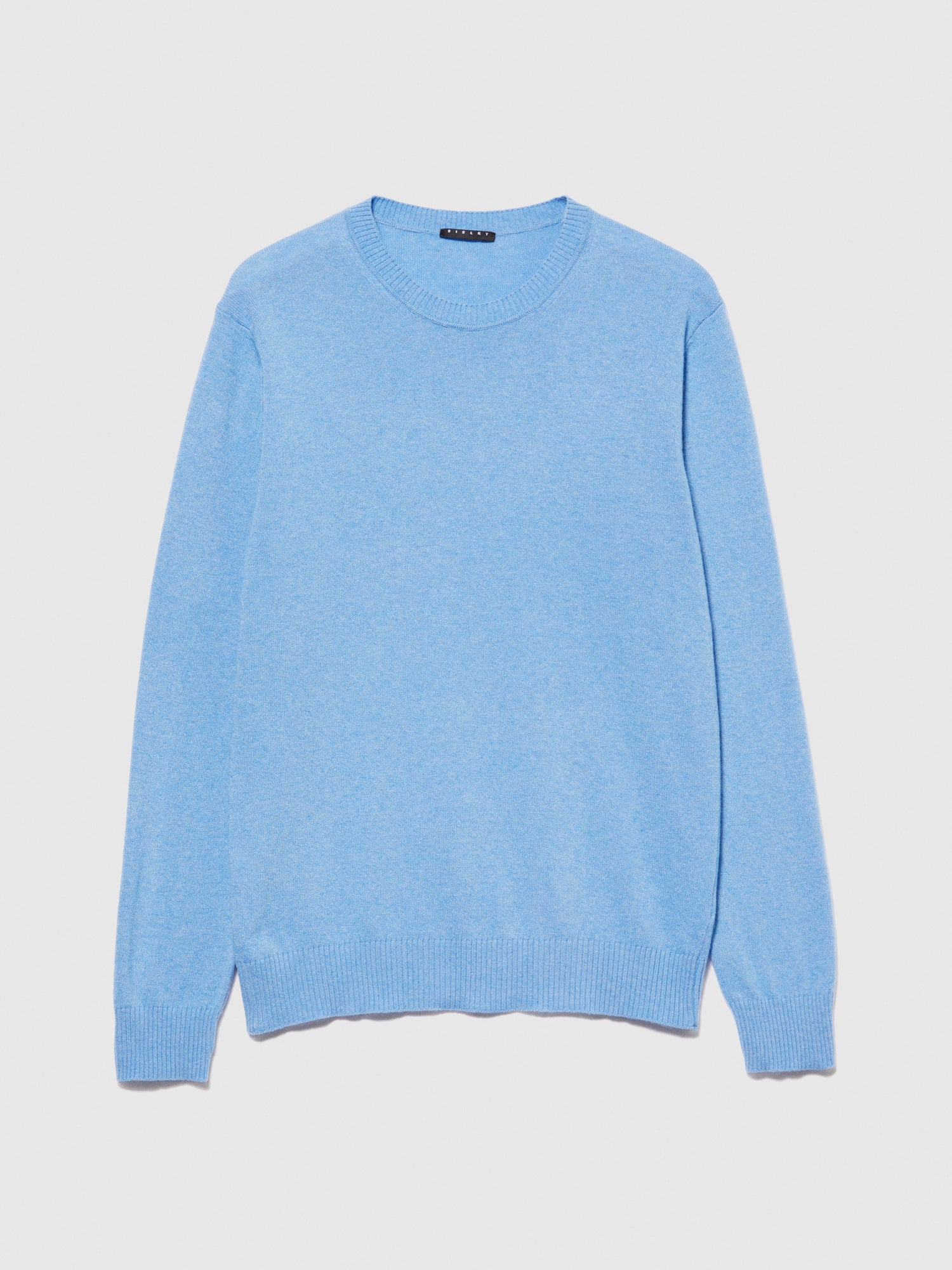 Maglia girocollo da uomo azzurro | Sisley Outlet