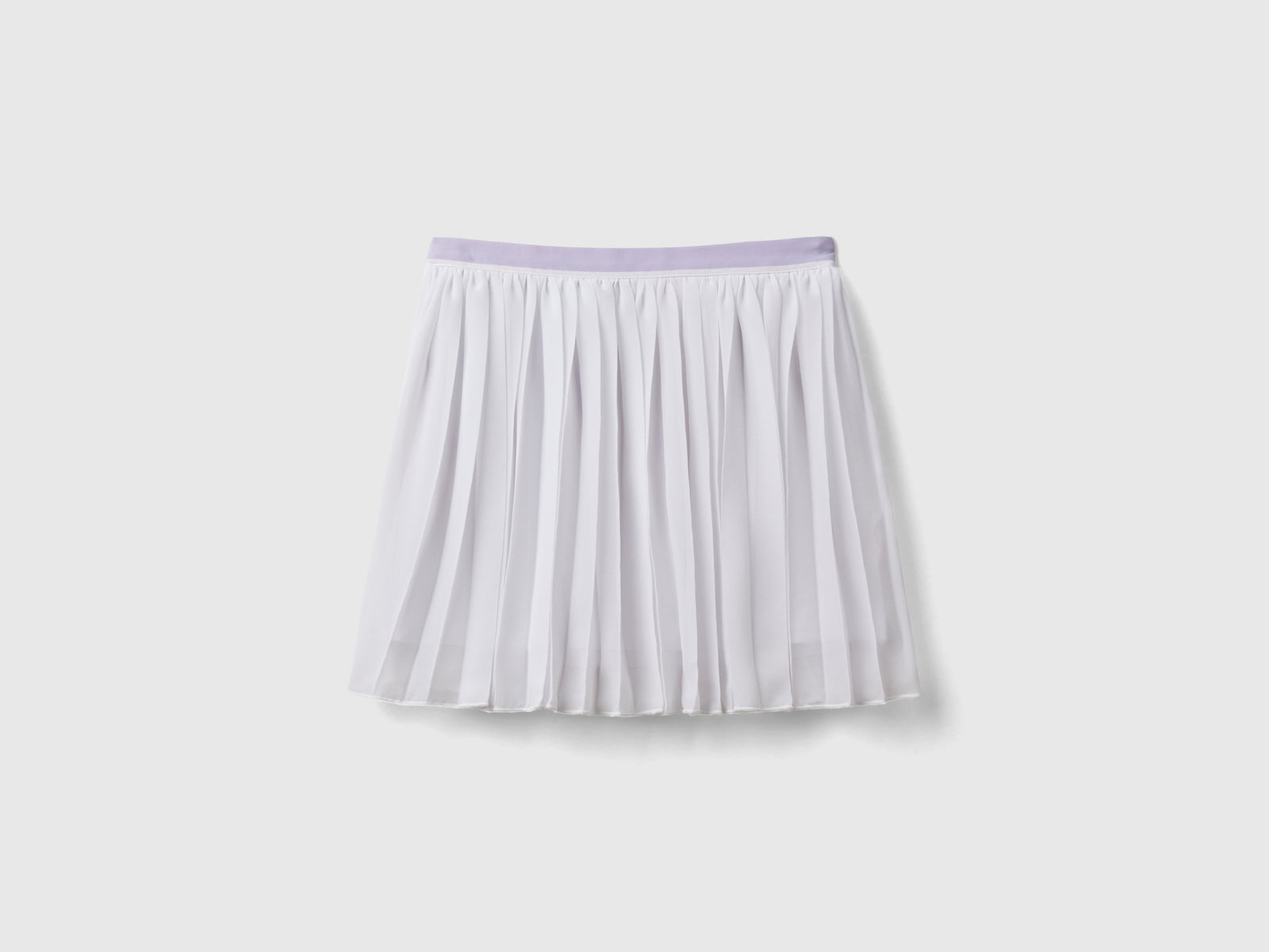 Gonna plissettata da bambina bianco | Benetton Outlet