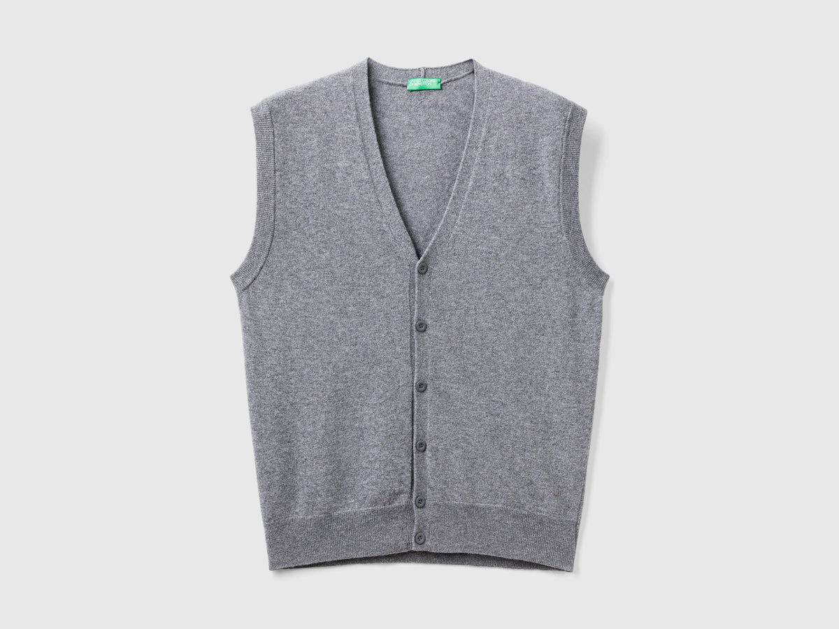 Gilet in pura lana Merino
