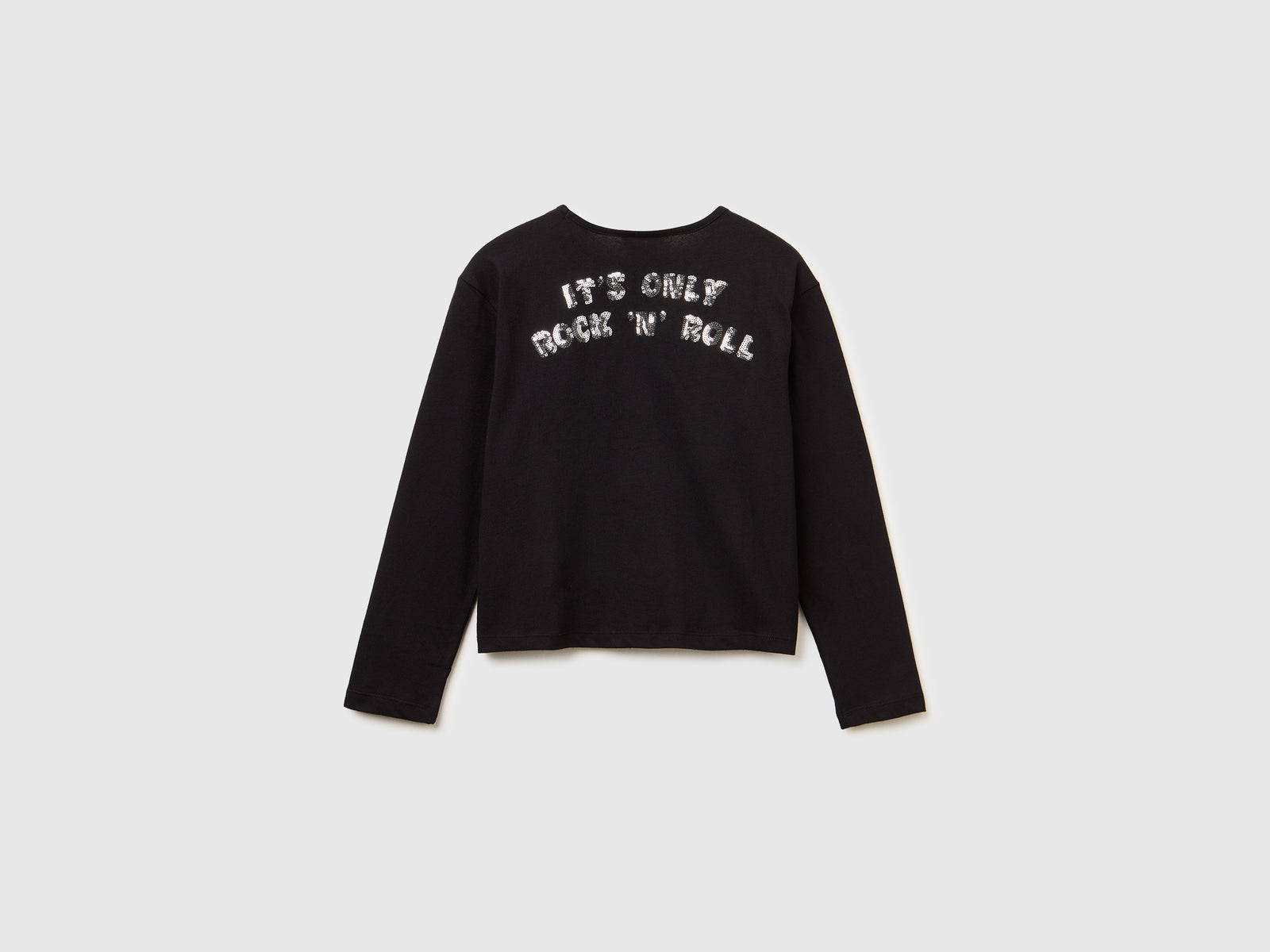 Maglietta boxy fit  "The Rolling Stones" da bambina nero 2 | Benetton Outlet