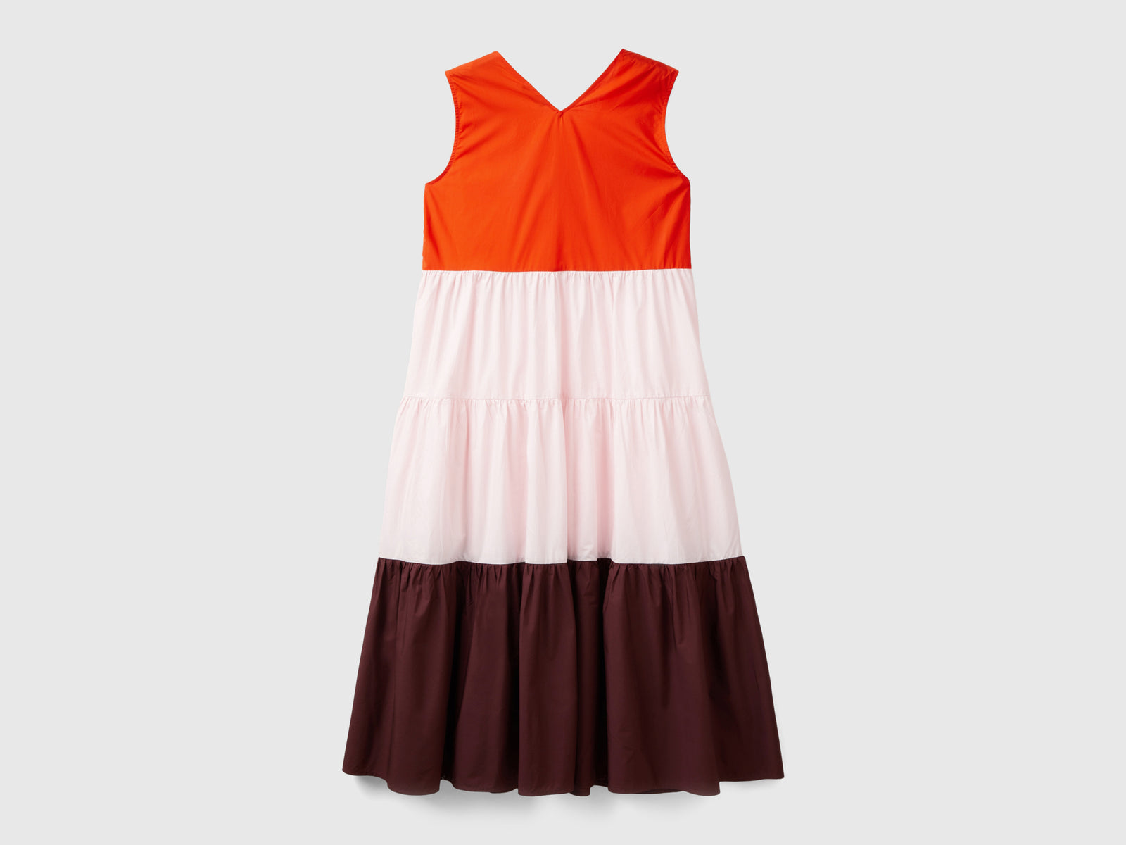 Vestito color block con balze da donna multi-color 2 | Benetton Outlet