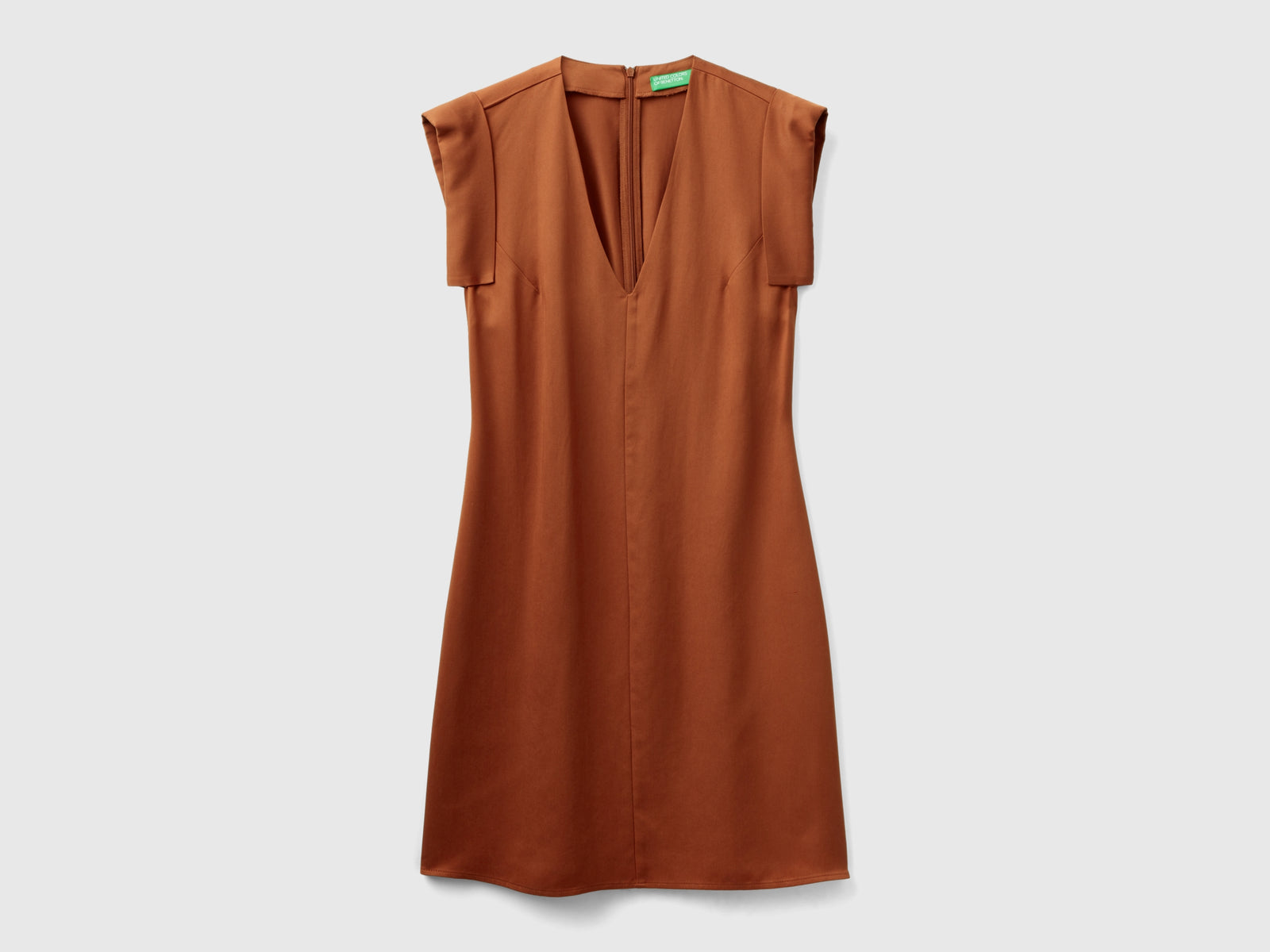 Abito a tubino slim fit da donna bruciato | Benetton Outlet