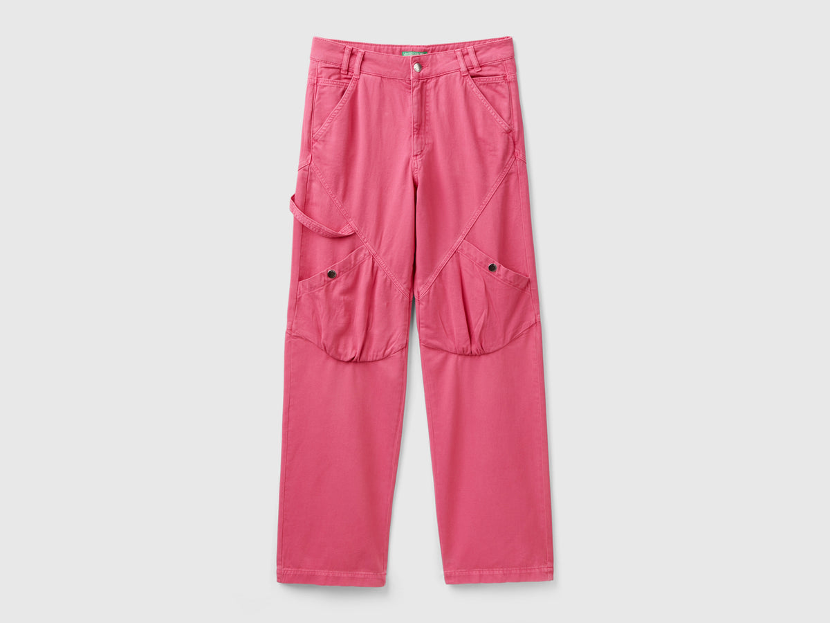 Pantaloni cargo in cotone