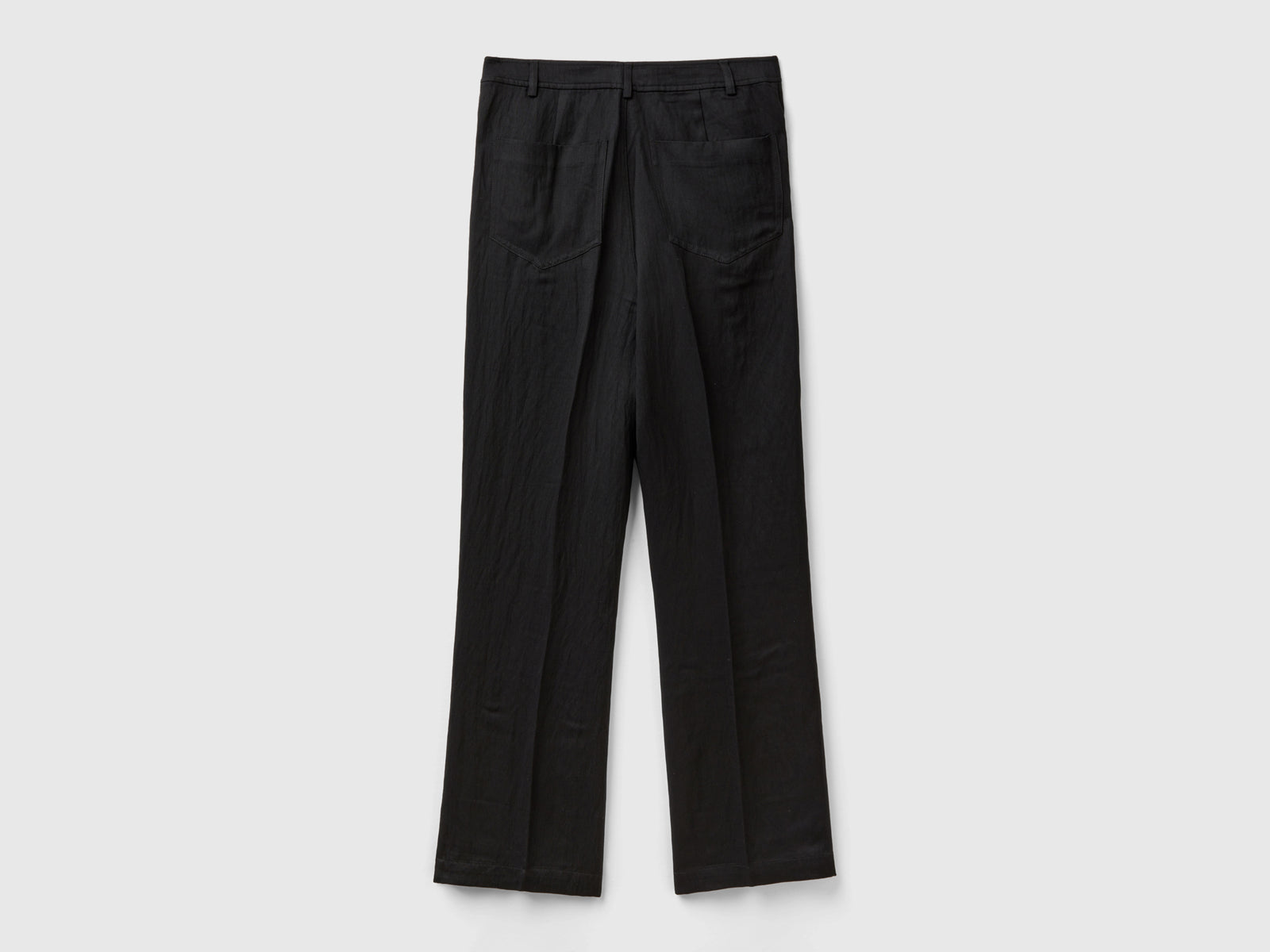 Pantaloni in misto viscosa da donna nero 2 | Benetton Outlet