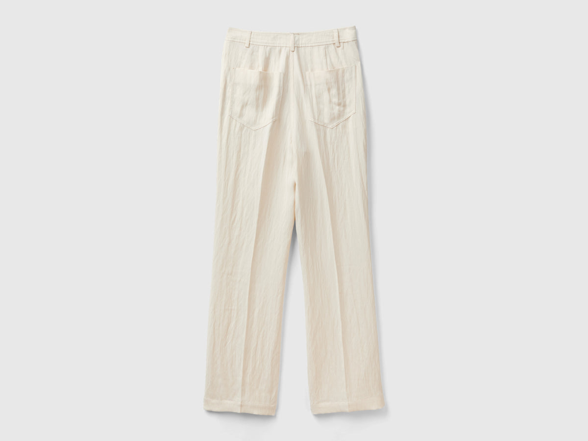Pantaloni in misto viscosa