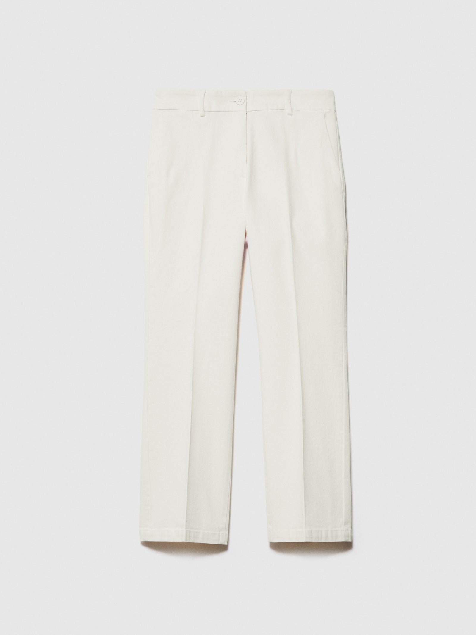 Pantaloni a trombetta da donna bianco panna | Sisley Outlet