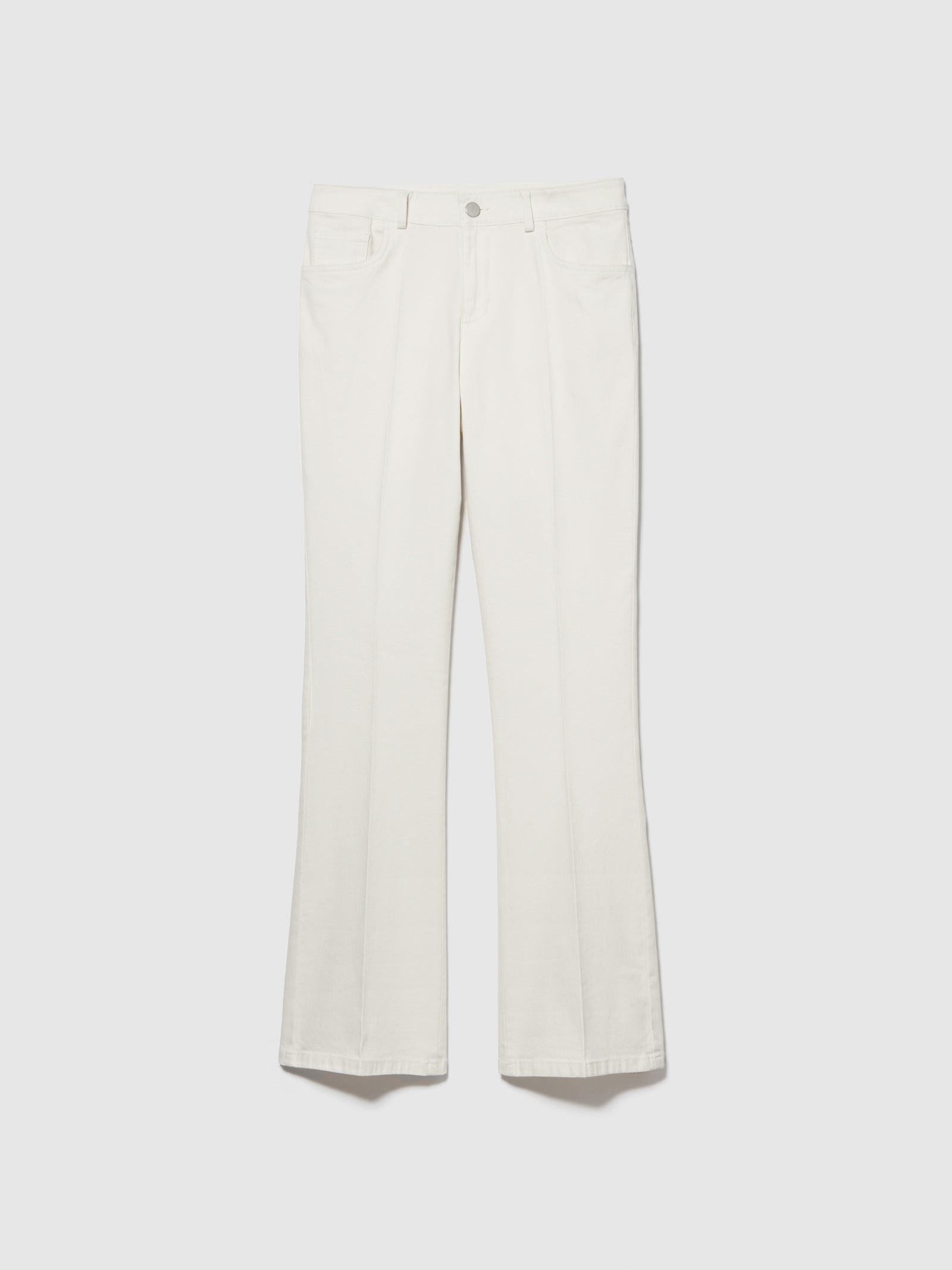 Pantaloni flare fit da donna bianco panna | Sisley Outlet