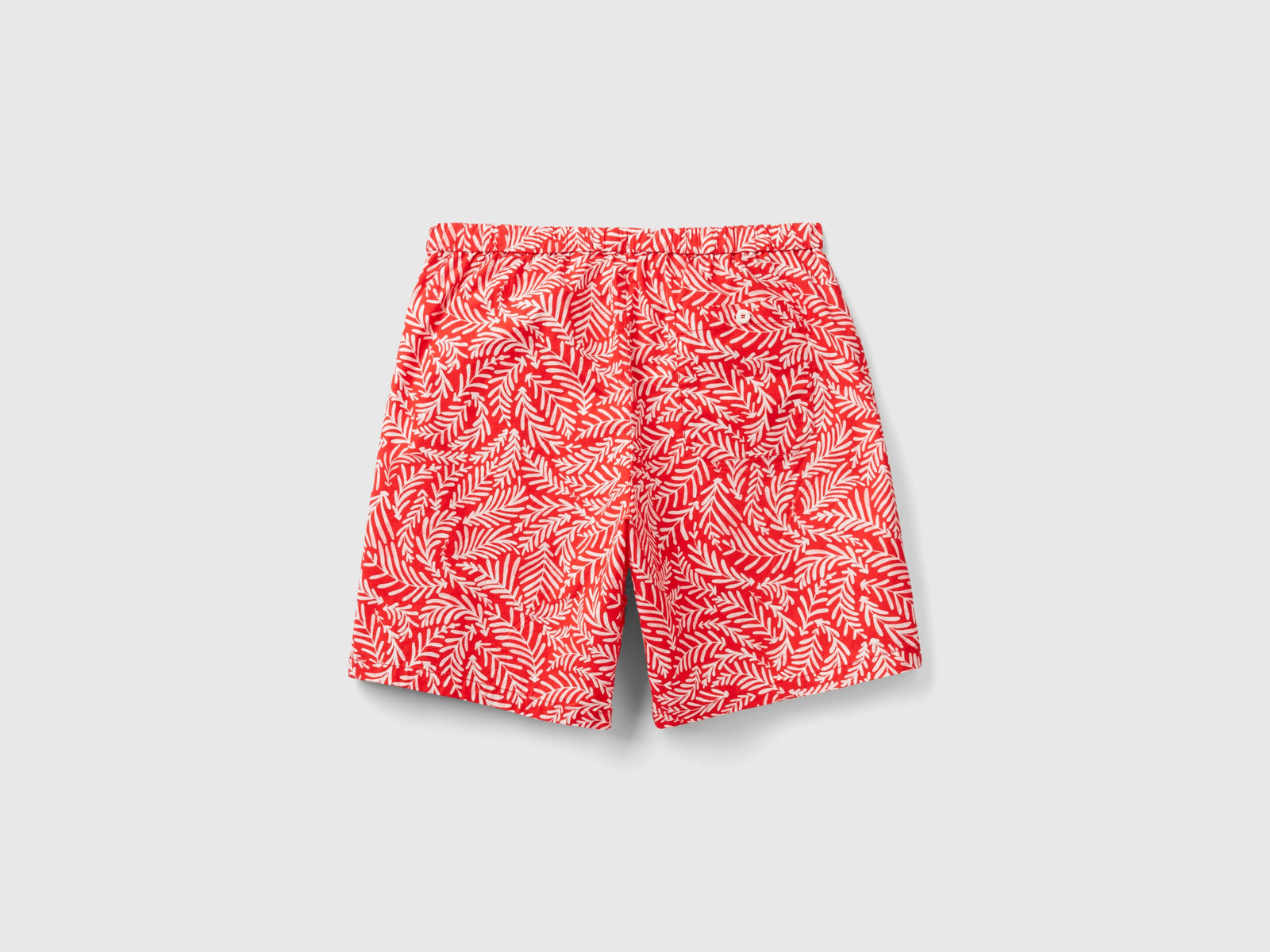Pantaloni corti fantasia da uomo rosso corallo 2 | Benetton Outlet