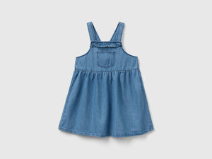 Gonna salopette in jeans leggero