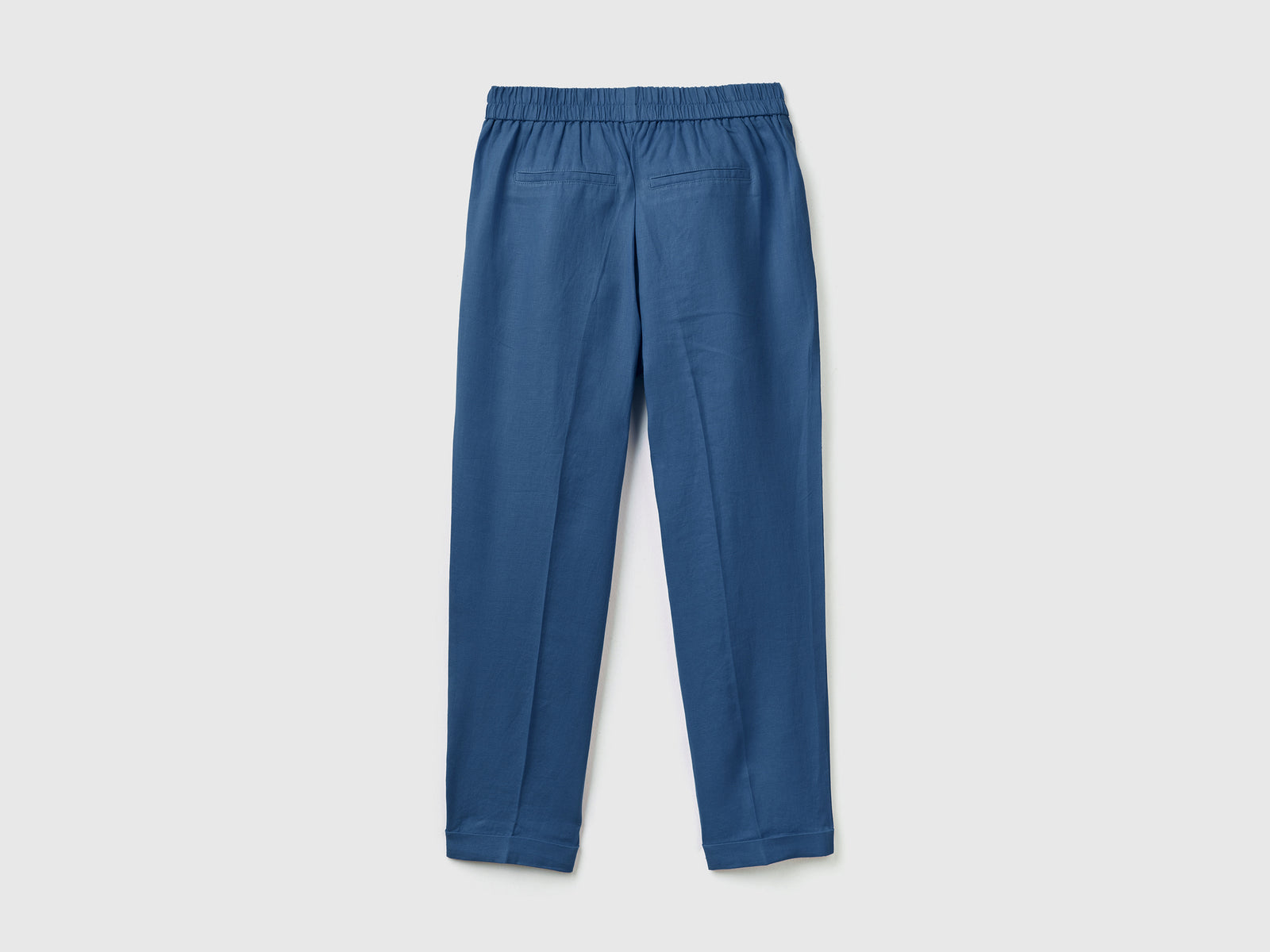 100% linen cropped trousers da donna avio 2 | Benetton Outlet