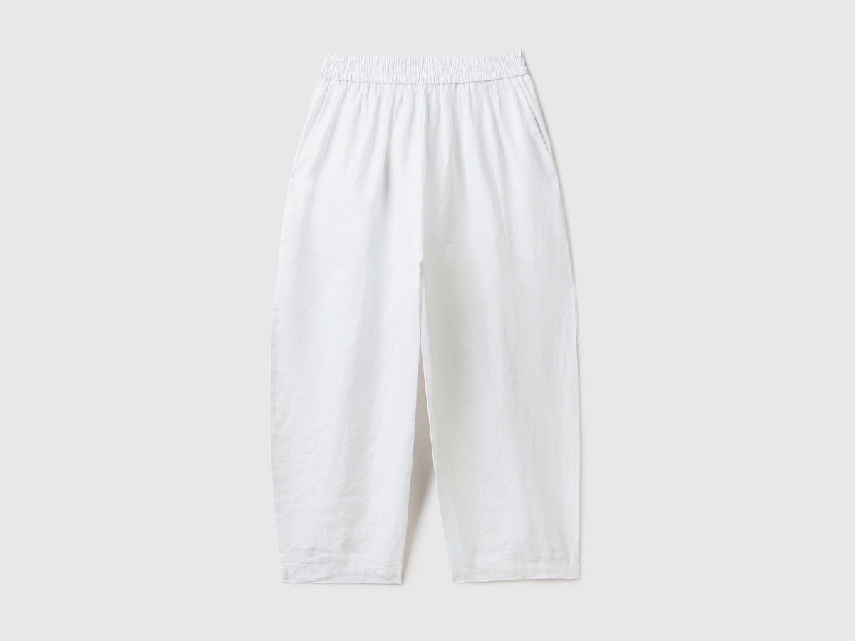 Pantaloni morbidi in puro lino