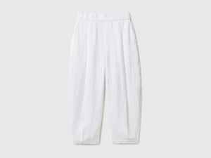 Pantaloni morbidi in puro lino