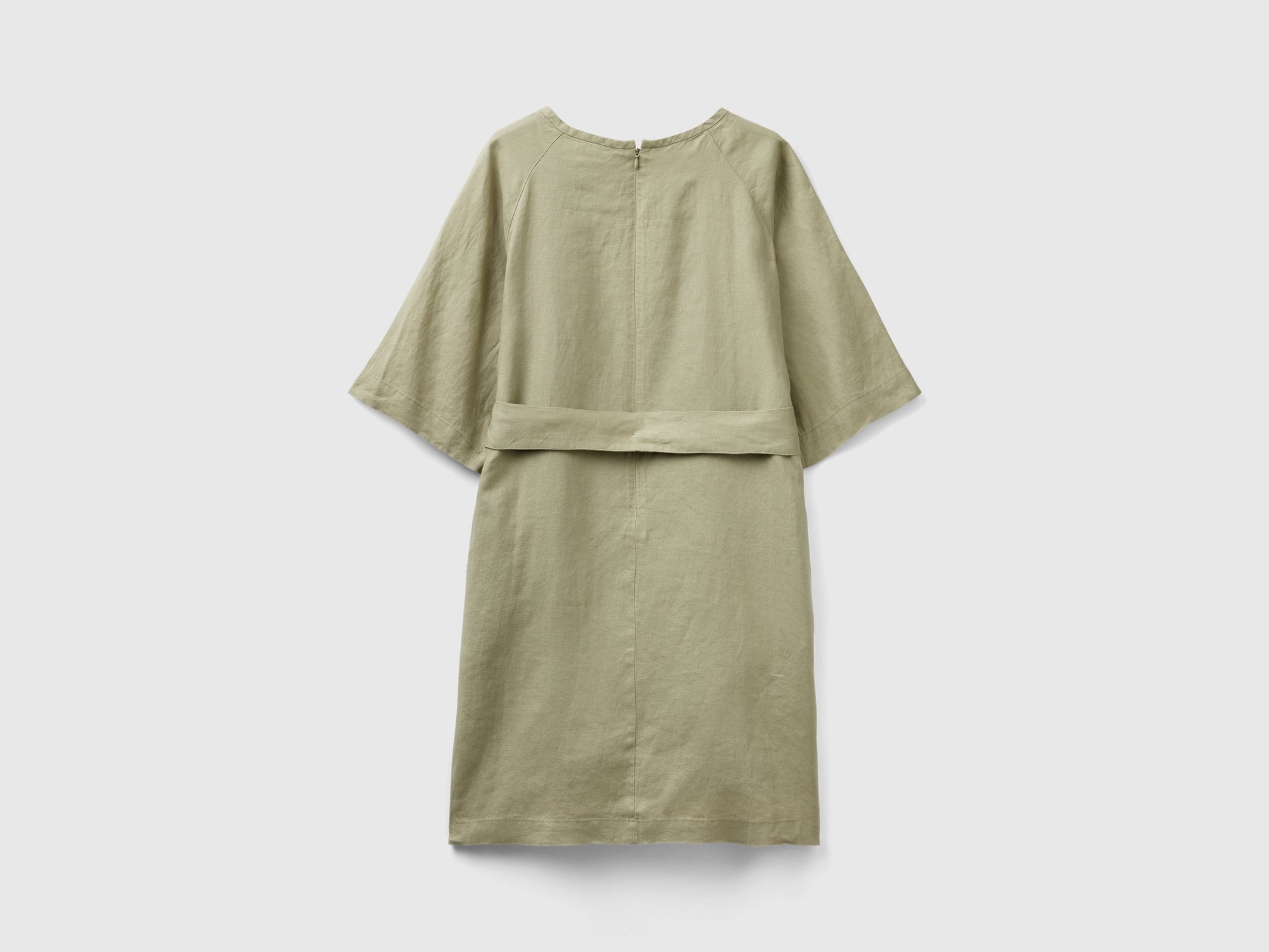 Short dress in pure linen da donna verde chiaro | Benetton Outlet Short dress in pure linen da donna verde chiaro | Benetton Outlet
