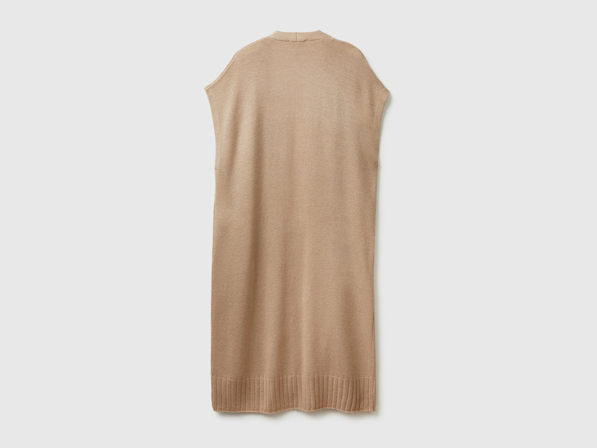 Cardigan lungo in misto cashmere