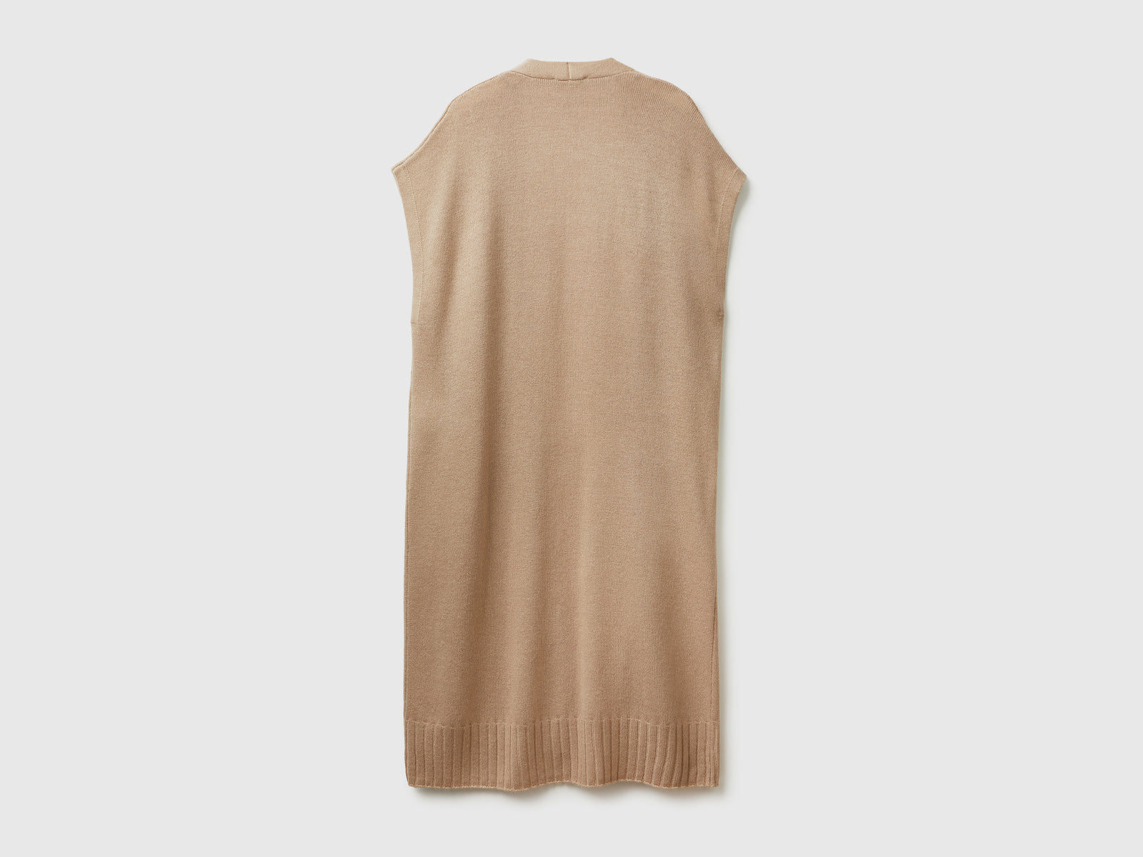 Cardigan lungo in misto cashmere da donna beige 2 | Benetton Outlet