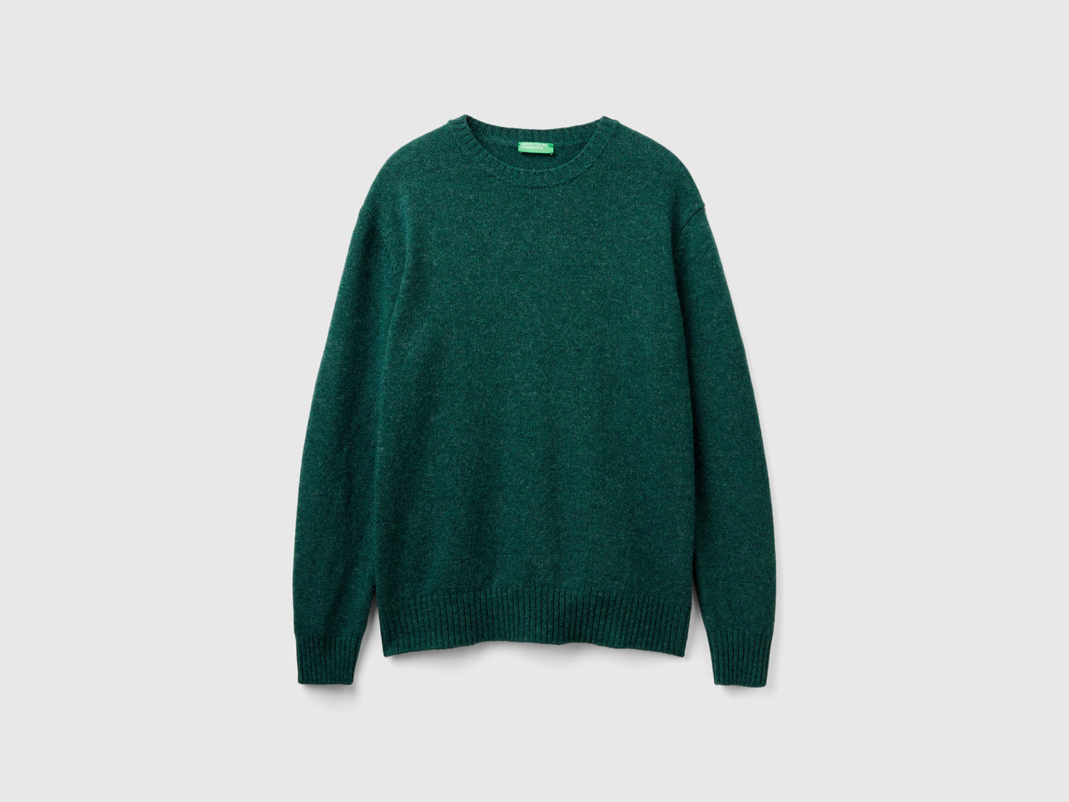 Maglia in lana Shetland da uomo verde | Benetton Outlet