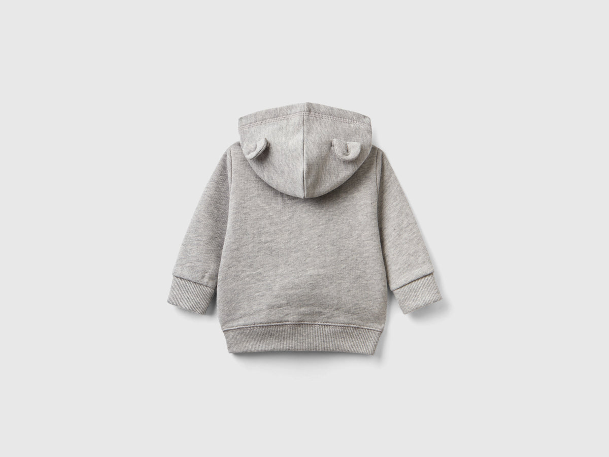 Felpa con cappuccio in cotone bio