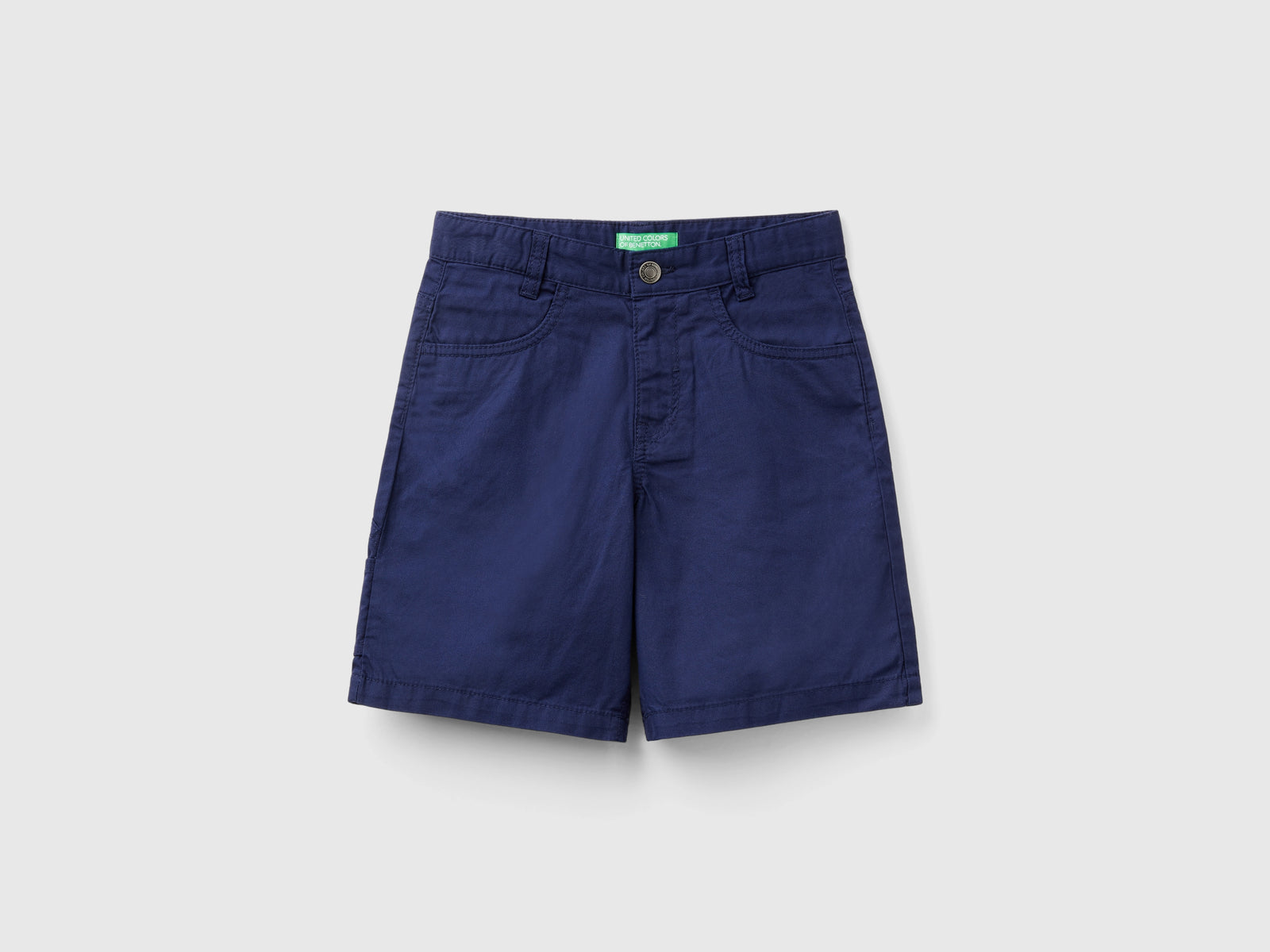 Bermuda in puro cotone da bambino blu scuro | Benetton Outlet
