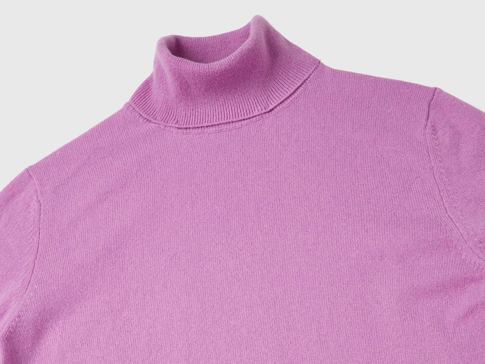 Dolcevita in puro cashmere da donna lilla 3 | Benetton Outlet
