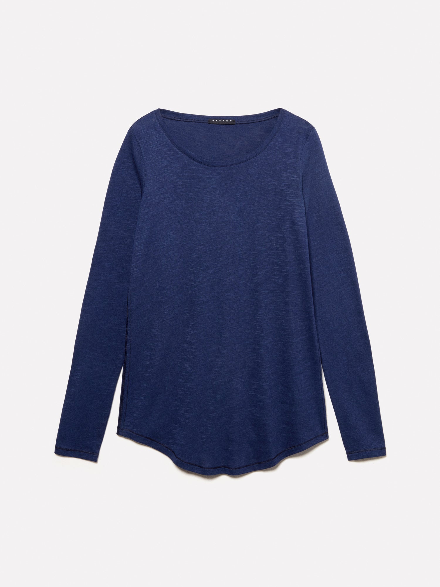 T-shirt a maniche lunghe da donna blu scuro | Sisley Outlet
